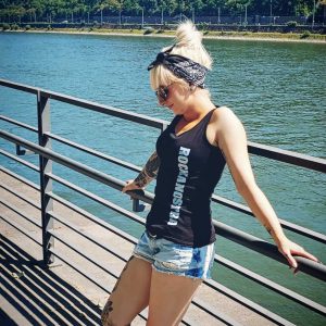 Tank Top für Frauen, mit Blockschrift