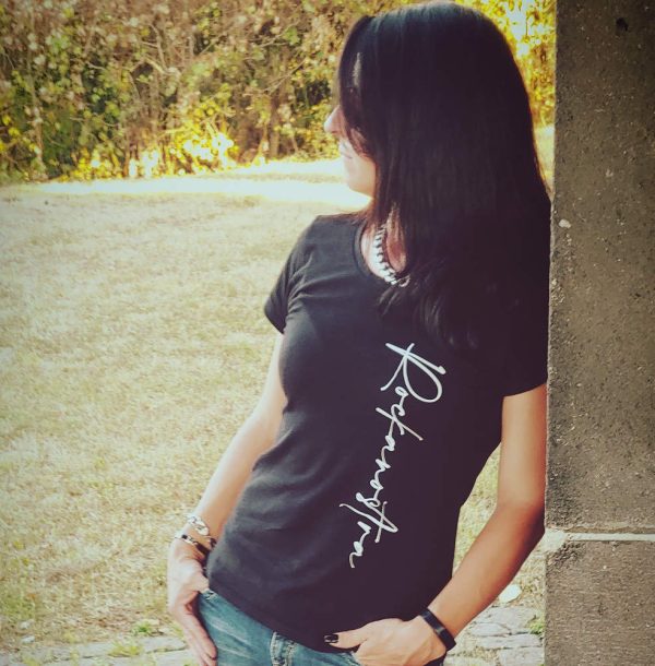 T-Shirt für Frauen, mit Schreibschrift