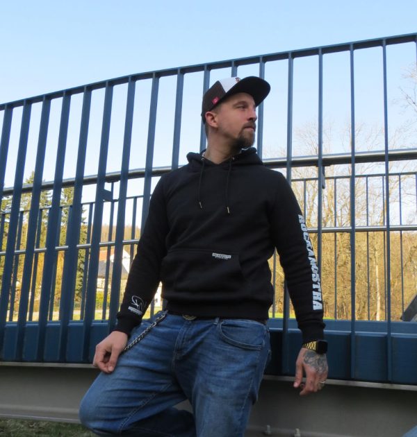 Hoodie für Männer, mit Blockschrift